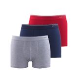 Blackspade Erkek Boxer 3Lü Paket Tender Cotton 9670 - Gri Lacivert Kırmızı