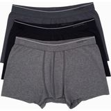 Blackspade Erkek Boxer 3'lü Paket Tender Cotton 9670 - Siyah Antra Melanj Antrasit - 2XL - Siyah - Antrasit Melanj