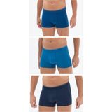 Blackspade Erkek Boxer 3'lü Paket Tender Cotton 9673 - Lacivert Mavi Denim - Renkli