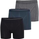 Blackspade Erkek Boxer 3'lü Paket Tender Cotton 9673 - Siyah - Antrasit