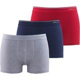 Blackspade Erkek Boxer Kısa Boy Pamuklu 3'lü Paket 9670 - Gri - Lacivert