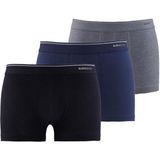 Blackspade Erkek Boxer Kısa Boy Pamuklu 3'lü Paket 9670 - Siyah - Antrasit