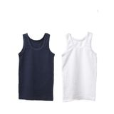 Blackspade Erkek Çocuk Atlet 2'li Paket, Beyaz-Lacivert, 13-14 Yaş