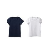 Blackspade Erkek Çocuk Atlet 2'li Paket, Beyaz-Lacivert, 9-10 Yaş