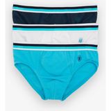 Blackspade Erkek Çocuk Külot 3'lü Paket 9394 - Lacivert Aqua Beyaz - Kırmızı - 3 Yaş