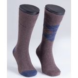 Blackspade Erkek Çorap 2'li Paket 9909 - 43 - 46 - Kahverengi