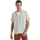 Blackspade Erkek Keten Gömlek 40456 - Krem - XL