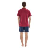 Blackspade Erkek Pijama Takımı, Kırmızı, Kısa Kol, L Beden
