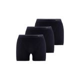 Blackspade Erkek Siyah 3'lü Paket Pamuklu Boxer BS9673
