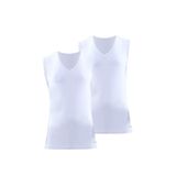 Blackspade Erkek Tender Cotton 2'li V Yaka Beyaz Atlet 9677 BEYAZ L