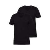 Blackspade Erkek Tender Cotton 2'li V Yaka Kısa Kol Siyah T-shirt C1T7N6O9 SİYAH-955 L