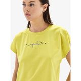 Blackspade Kadın Crop T-Shirt 60627 - Sarı