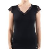 Blackspade Kadın Modal Elastan T-Shirt 1348 - Siyah