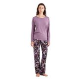 Blackspade Kadın Pijama Takımı 51614 (Mürdüm, XL)