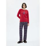 Blackspade Kadın Pijama Takımı, Kırmızı, XXL Beden