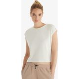 Blackspade Kadın T-Shirt 60561 - Krem - XL