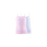Blackspade Kız Çocuk Atlet 2li Paket 1296 Beyaz-Pembe - 98 cm - Beyaz - Pembe