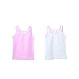 Blackspade Kız Çocuk Atlet 2'li Paket, Pembe-Beyaz, 2-3 Yaş
