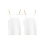 Blackspade Kız Çocuk Beyaz Atlet, 2'li Paket, 2-3 Yaş