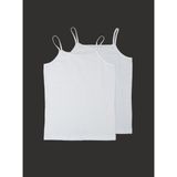 Blackspade Kız Çocuk Termal İç Giyim Atlet 2Li Paket 1296 Beyaz %95 Pamuk 5% Elastan - 11 - 12 Yaş