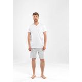 Blackspade Modal Erkek V Yaka T-shirt - Beyaz