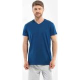 Blackspade Modal Erkek V Yaka T-Shirt - Mavi