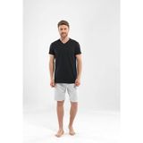 Blackspade Modal Erkek V Yaka T-Shirt - Siyah