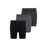 Blackspade Pamuklu Üçlü Paket Uzun Erkek Boxer 9683 - XL - Siyah - Antrasit