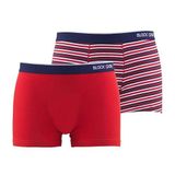 Blackspade Stripes 2'li Kırmızı Boxer C1T5N5O9 KIRMIZI L