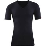 Blackspade Unisex V Yaka Kısa Kol Siyah Termal 1263 Erkek Üst Yüksek İzolasyonlu Malzeme
