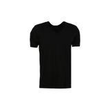 Blackspade V Yaka Düz T-Shirt, L, 5003047104, Siyah, Erkek