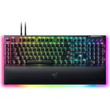 Blackwidow V4 Pro (Yeşil Anahtar) - Mekanik Oyun Klavyesi (Tıklamalı Mekanik Anahtarlar, Komut Kadranı ve 8 Özel Makro Tuşu, Çok Fonksiyonlu Silindir, Bilek Dayanağı) Us Düzeni | Siyah