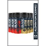 Blade Artificial 1.0&Self Confidence Erkek Alüminyumsuz Deodorant Seti 6x150 ml Hızlı Kurur, Leke Bırakmaz