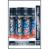 Blade Artificial Intelligence Erkek Alüminyumsuz Deodorant Body Spray 3x150 ml Hızlı Kurur,Leke Bırakmaz