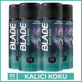 Blade Black Alpha Erkek Alüminyumsuz Deodorant 4x150 Ml Hızlı Kurur,Leke Bırakmaz