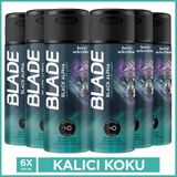 Blade Black Alpha Erkek Alüminyumsuz Deodorant 6x150 Ml Hızlı Kurur,Leke Bırakmaz