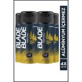 Blade Deep Chill Erkek Alüminyumsuz Deodorant 4x150 Ml Hızlı Kurur, Leke Bırakmaz