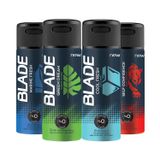 Blade Erkek Deodorant 4x150 ml (Self Confidence,Cool Fresh,Marine Fresh,Green Dream)