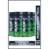 Blade Green Dream Erkek Alüminyumsuz Deodorant Body Spray 4x150 Ml Hızlı Kurur, Leke Bırakmaz