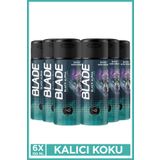 Blade Hero Selection Serisi Black Alpha Erkek Alüminyumsuz Deodorant 6x150 Ml Hızlı Kurur, Leke Bırakmaz