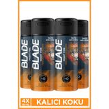 Blade Hero Selection Serisi Night Fire Erkek Alüminyumsuz Deodorant 4x150 Ml Hızlı Kurur, Leke Bırakmaz