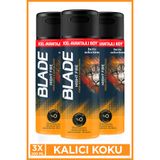 Blade Night Fire Erkek Alüminyumsuz Deodorant 3x200 Ml Hızlı Kurur, Leke Bırakmaz