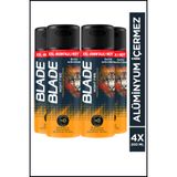 Blade Night Fire Erkek Alüminyumsuz Deodorant 4x200 Ml Leke Bırakmaz
