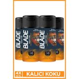 Blade Night Fire Erkek Alüminyumsuz Deodorant 4x90 Ml Hızlı Kurur, Leke Bırakmaz