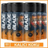 Blade Night Fire Erkek Alüminyumsuz Deodorant 6x150 Ml Hızlı Kurur,Leke Bırakmaz