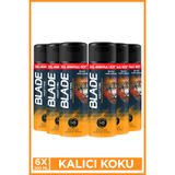 Blade Night Fire Erkek Alüminyumsuz Deodorant 6x200 Ml Hızlı Kurur, Leke Bırakmaz