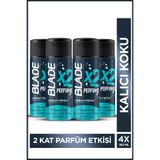 Blade X2 Perfume Urban Fresh Erkek Deodorant Body Spray 4x150 Ml Leke Bırakmaz %0 Alüminyum