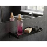 BLAENE Mat Siyah 304 Paslanmaz Çelik Kompakt Banyo Rafı - BTH-012