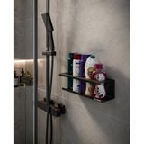 BLAENE Mat Siyah 304 Paslanmaz Çelik Şampuanlık ve Banyo Organizeri - BTH-018