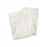 Blancherie Premium Krem Saten Nevresim Takımı, 6 Parçalı, Organze İşlemeli Yastık Kılıfı, 220x225 cm